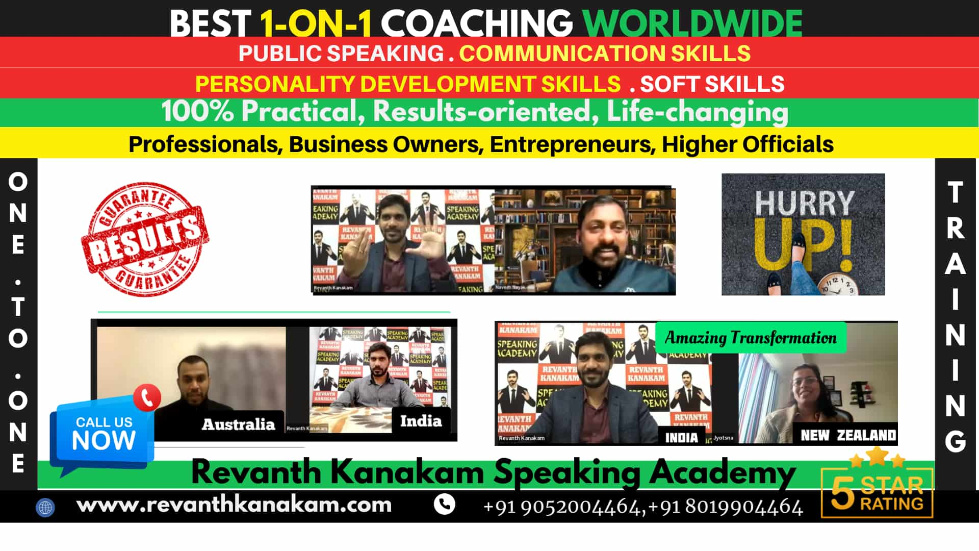 Master Communication & Public Speaking: 1-On-1 Coaching with Revanth Kanakam