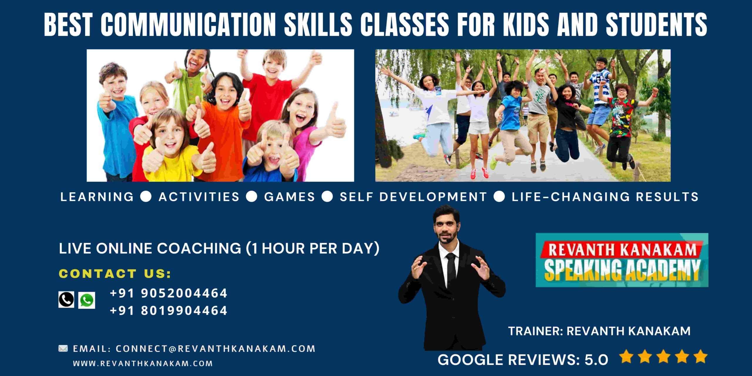 communication skills training for kids and students