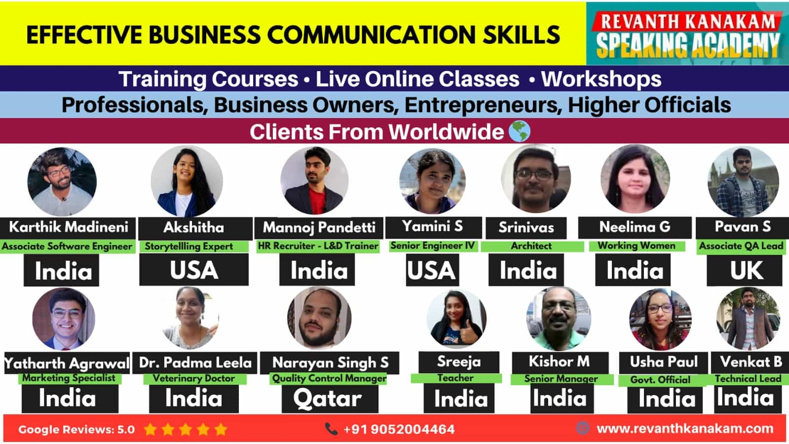 most effective communication skills courses worldwide